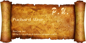 Puchard Uzor névjegykártya